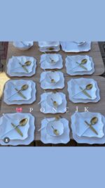 6 Kişilik Yemek Takımı / 24 Parça Gold Yaldızlı - Görsel 2