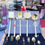 90 parça gold çatal kaşık bıçak takımı