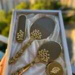 Ponçik Hürrem Ayna Seti - Gold Ağaç