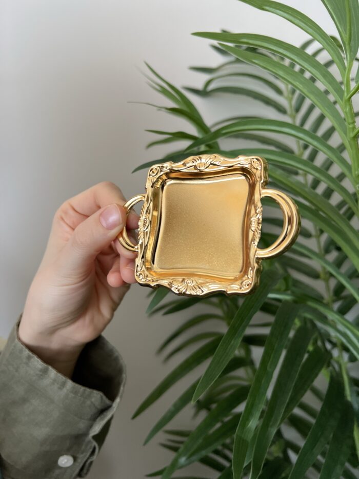 6 Adet Mini Tepsi Lokumluk GOLD - Görsel 2