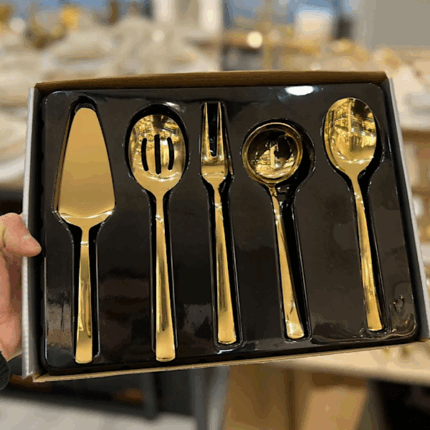 5 li Sos Gold Parlak Set