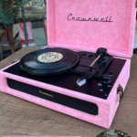 DEKORATİF PLAK ÇALAR PEMBE