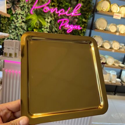 6 Adet Sunum Tepsi Gold