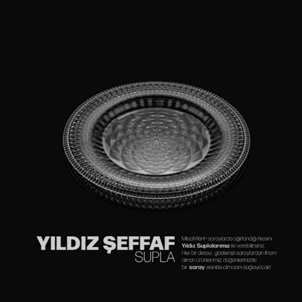 6 ADET YILDIZ ŞEFFAF MODEL SUPLA