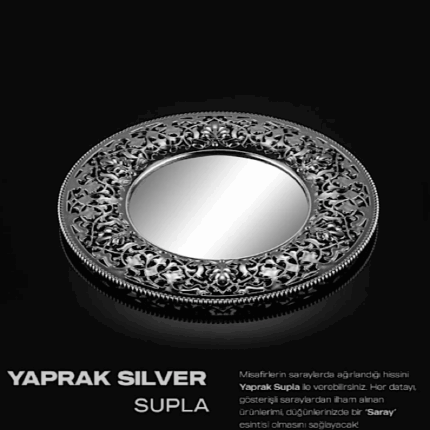 6 ADET YAPRAK SİLVER MODEL SUPLA