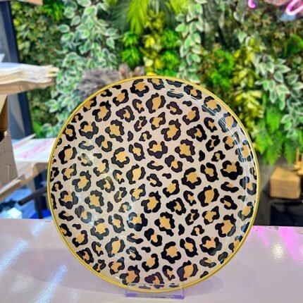 6 Parça Leopar Servis Tabağı