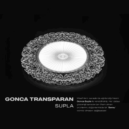 6 ADET GONCA TRANSPARAN MODEL SUPLA