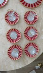 34 Parça Pink Candy Kahvaltı Pasta ve Servis Takımı ( 3 LÜ KAYIK TABAK - KURABİYELİK - KAŞIK DAHİL- HERŞEY DAHİL) - Görsel 8