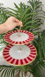 34 Parça Pink Candy Kahvaltı Pasta ve Servis Takımı ( 3 LÜ KAYIK TABAK - KURABİYELİK - KAŞIK DAHİL- HERŞEY DAHİL) - Görsel 7