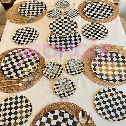 31 Parça Gold Dama Kahvaltı Servis Sunum Seti