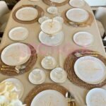 30 Parça Hayat Ağacı Çay Pasta Servis Takımı Kurabiye Hariçtir (kaşık dahil)