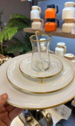 24 Parça Hayat Ağacı Çay Pasta Servis Takımı - Görsel 3