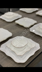6 Kişilik Yemek Takımı / 24 Parça Gold Yaldızlı - Görsel 4