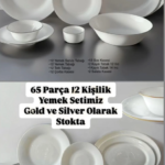 65 Parça 12 Kişilik Yemek Seti - GOLD