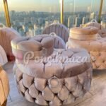 D model Kapitoneli Çeyiz Sandığı Gri