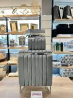 Çizgili Model Çamaşır Sepeti -- GRİ - Görsel 2