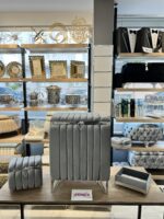 Çizgili Model Çamaşır Sepeti -- GRİ - Görsel 3