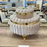 Cappucino D Model Çizgili Gelin Çeyiz Sandığı