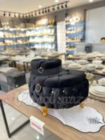 Kapitone Siyah D Model Gelin Çeyiz Sandığı Kopyası - Görsel 2