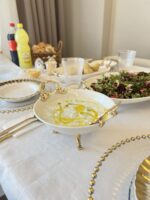 2`Lİ GOLD KUPLU AYAKLI SALATA KASESİ GOLD ** - Görsel 3