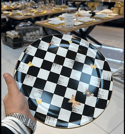 6 Parça Gold Dama Pasta Takımı