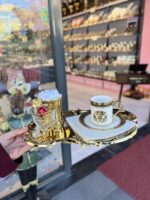 6 adet Bulut Desen Tepsi Gold Renk - Görsel 3