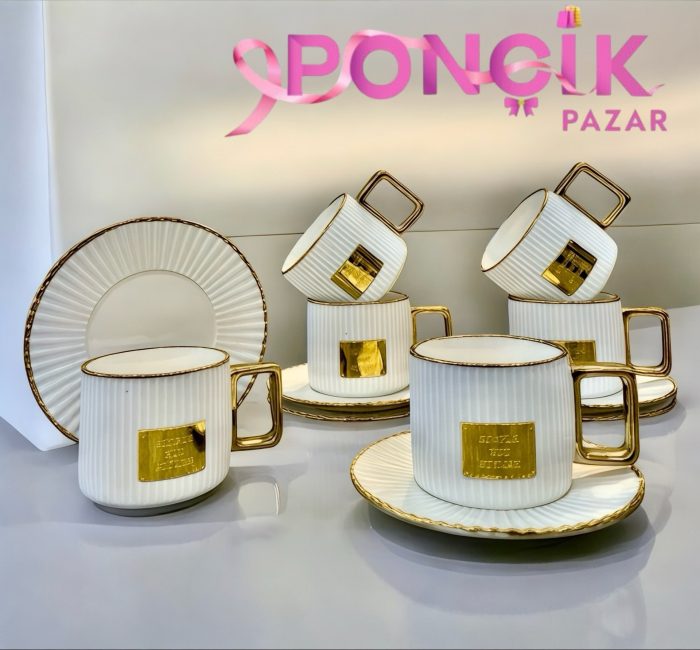 Gold Detay Nescafe Fincanı - Görsel 1