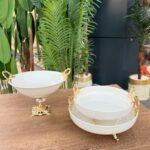 3 parça porselen sunum seti