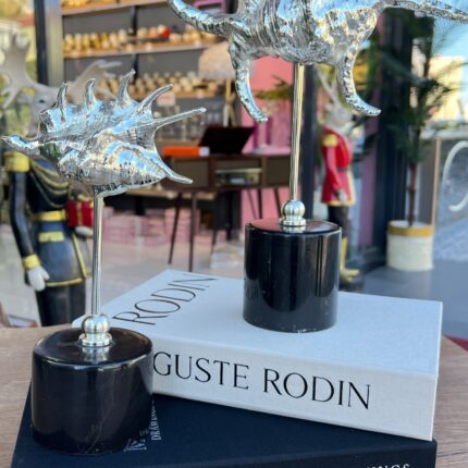 2’Li Deniz Kabuğu Mermer Detay GÜMÜŞ