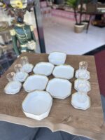 12 PARÇA PORSELEN YALDIZLI KAHVALTI TAKIMI - Görsel 3