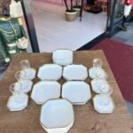 12 PARÇA PORSELEN YALDIZLI KAHVALTI TAKIMI