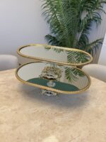 2’Li Zamak Ayaklı Aynalı Sunumluk - Görsel 2