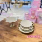 4 parça porselen sunum seti