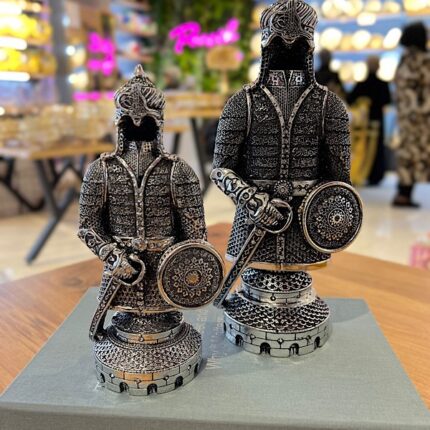 2’Li Dekor Fetih Zırh  Gümüş