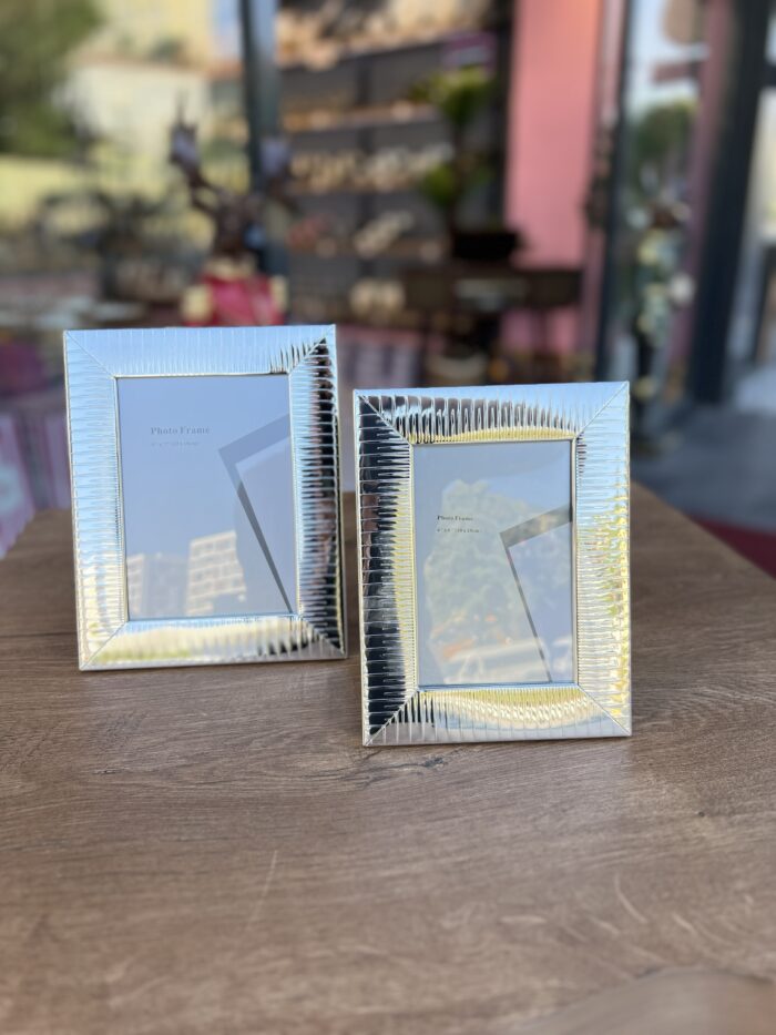 2’Li Gümüş Fotoğraf Çerçevesi - Görsel 1