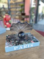 İncili İstiridye Cam Aksesuar Gri