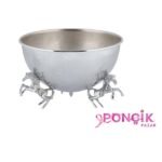 At Detaylı Gri Luxury Vazo