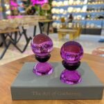 Kristal Cam 2’Li Dekor Mor