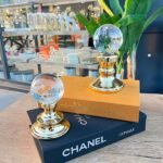 Meral Ayaklı Gold Dekoratif Küre