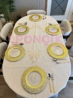 6 ADET KRİSTAL Boncuk GOLD MODEL SUPLA - Görsel 2