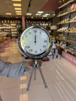 Dekoratif Tripot Saat Gümüş - Görsel 4