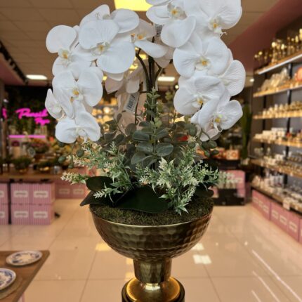 Dövme Vazo ve Orkide