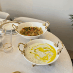 2’Li porselen derin salata & servis Sunum Tabağı GOLD