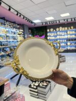 30 cm Yuvarlak  Dalgalı Sofra Sunumluk