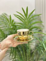 18 Parça Porselen Ultra Gold Nescafe Fincanı - Görsel 4