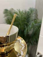 18 Parça Porselen Ultra Gold Nescafe Fincanı - Görsel 2