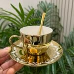 18 Parça Porselen Ultra Gold Nescafe Fincanı