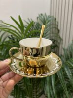 18 Parça Porselen Ultra Gold Nescafe Fincanı