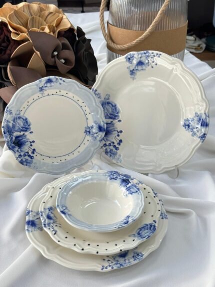 24 Parça Porselen Blue CARCE