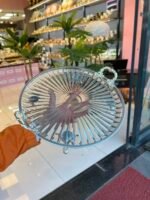 Yuvarlak Sunumluk Gümüş - Görsel 2